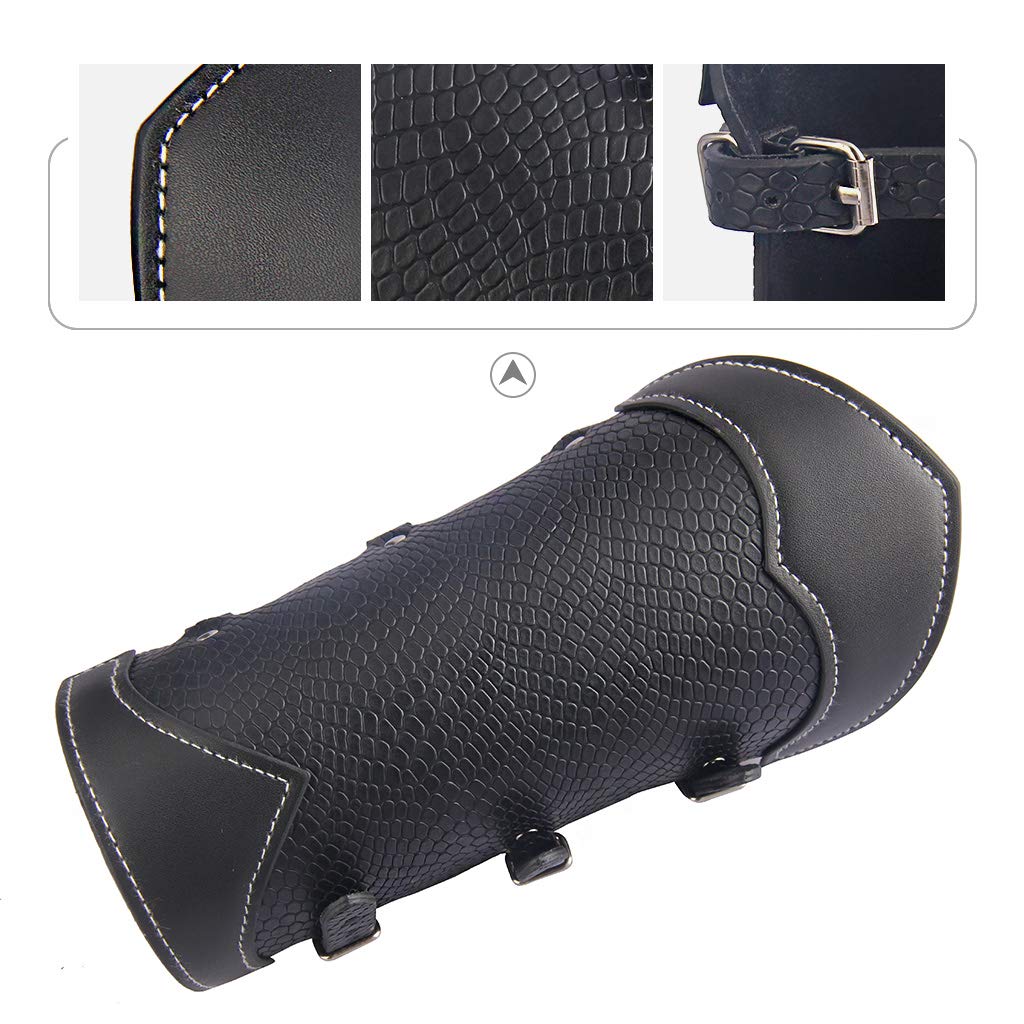 JAOYU Medieval Leather Bracer Set - 2PCS Viking Arm Guards, Leather Vambrace Wrist Armor for LARP, Cosplay & Renaissance Fairs - Perfect for Role Playing, Historical Reenactments & Costume Accessories