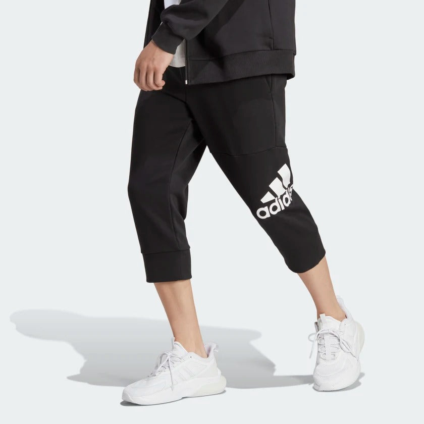Adidas Essentials Big Logo 3/4 Men's Tapered Pants - Athletic Training & Casual Streetwear for Gym, Running & Everyday Comfort
