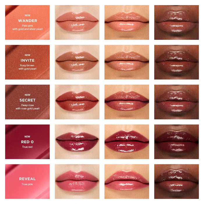 Hourglass Phantom Volumizing Glossy Lip Balm - Hydrating Plumping Lip Gloss for Full Lips, Shine & Moisture | Perfect for Day & Night Wear, Special Occasions & Everyday Glam