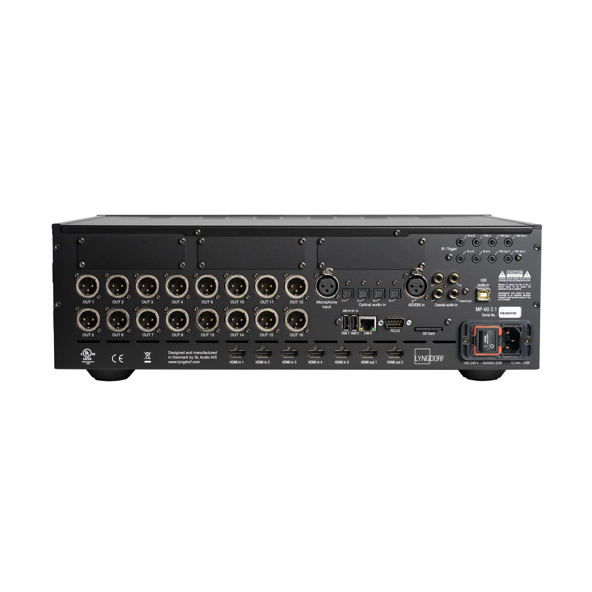 Lyngdorf MP-60 2.1 AV Processor with RoomPerfect Technology - Premium Home Theater Audio System for Movies & Music