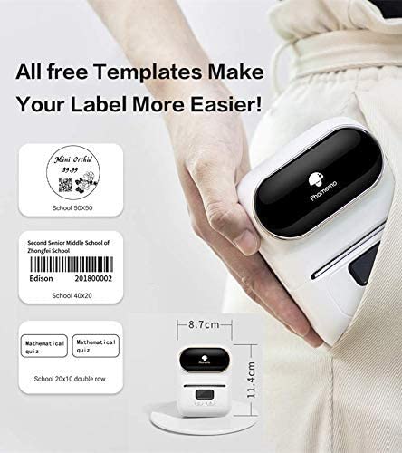 Phomemo M110 Bluetooth Thermal Label Printer with 3 Rolls (1.96