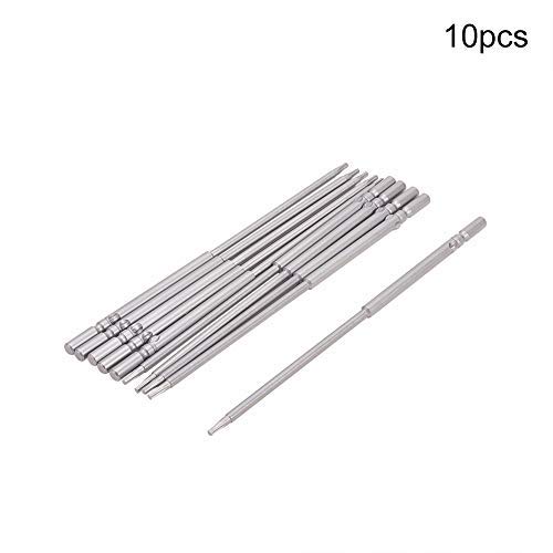 Utoolmart 10-Piece Magnetic Torx Screwdriver Bits Set - T8 Size, 5mm Round Shank, 150mm Length, Premium S2 Steel - Perfect for Electronics Repair, Furniture Assembly & DIY Projects