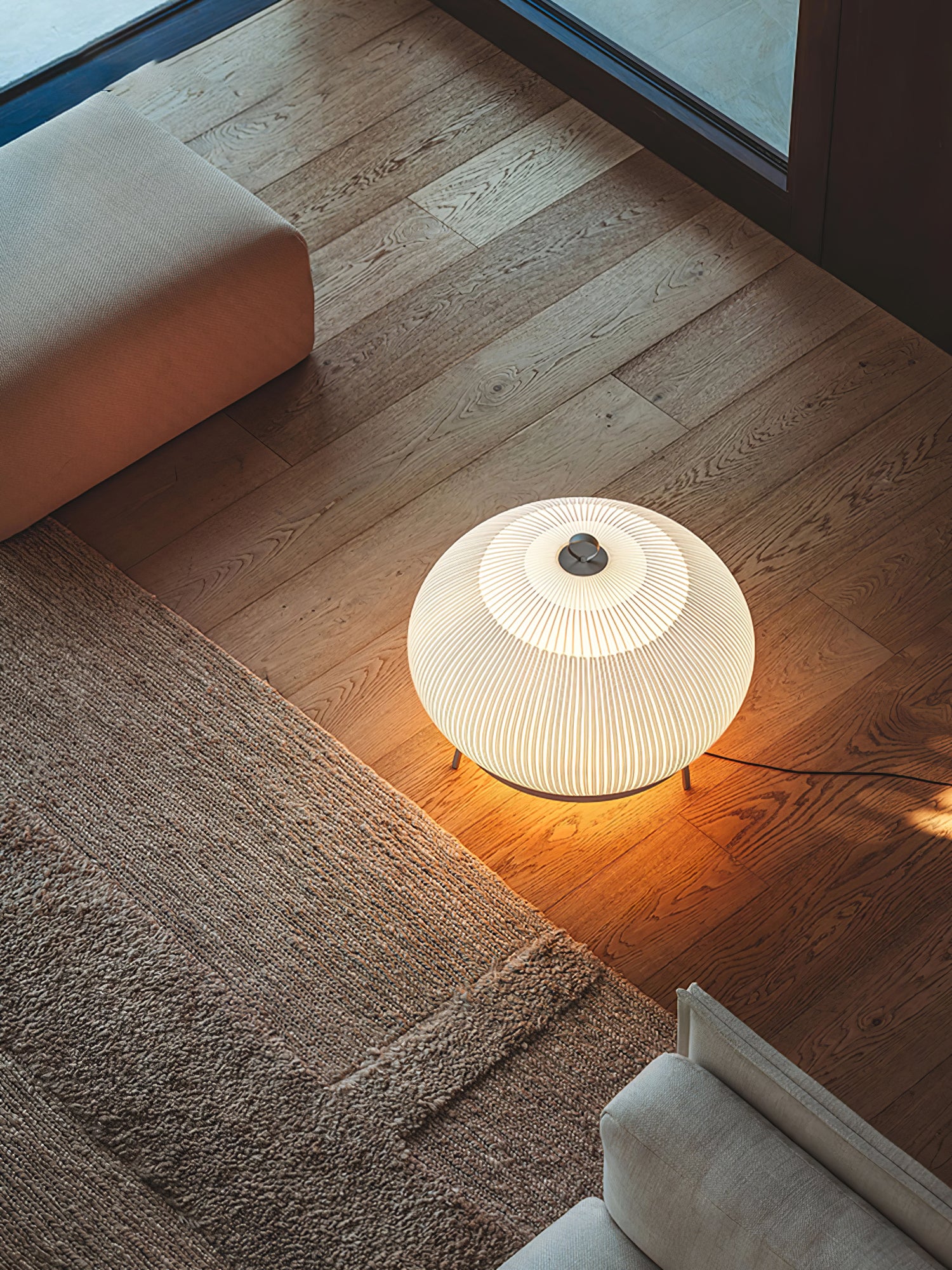 Modern Lantern Knit Table Lamp - Handmade Rattan Woven Nightstand Light for Bedroom, Living Room, and Office Decor - Perfect for Cozy Ambiance and Relaxation