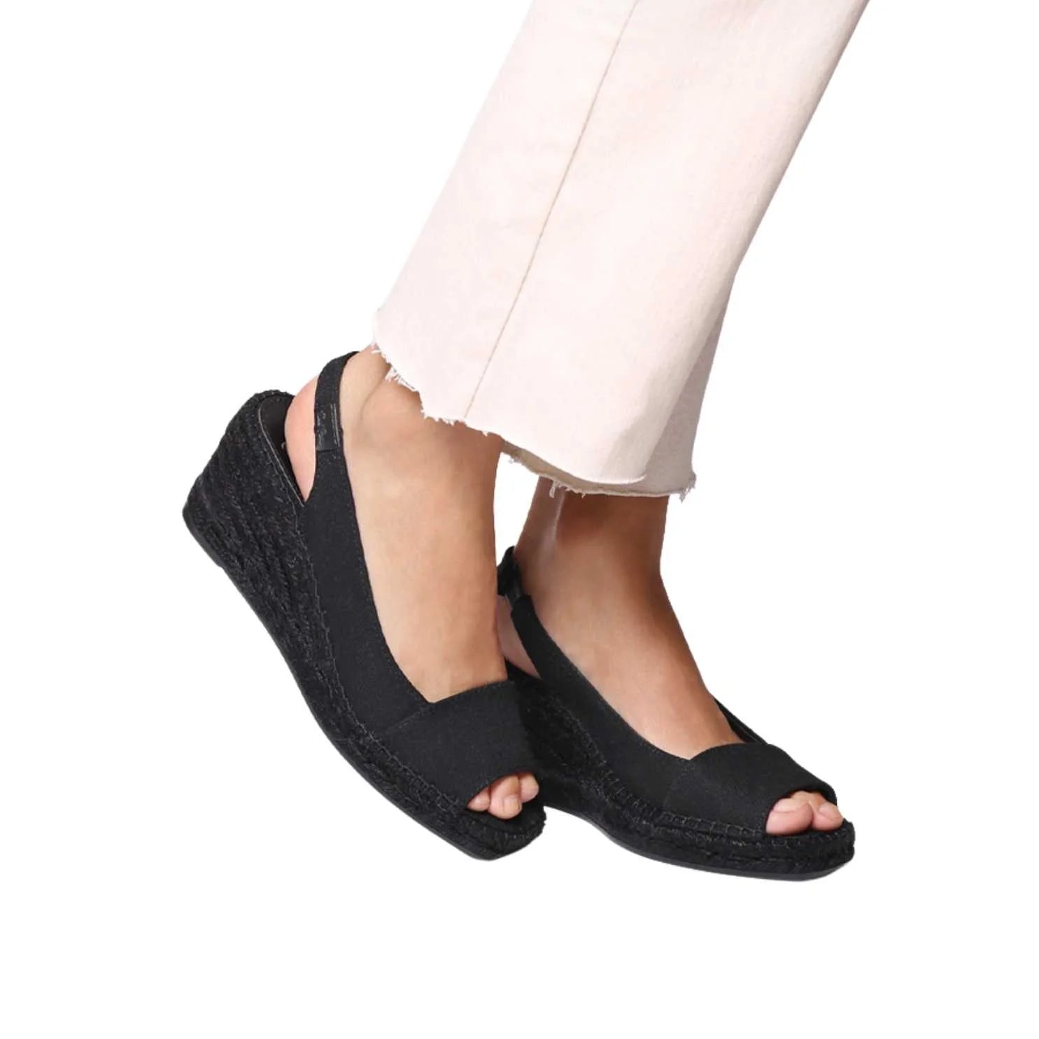Women's Plain Silk Wedge Espadrilles - Comfortable Summer Sandals for Beach, Wedding & Casual Outings | Fiore Collection
