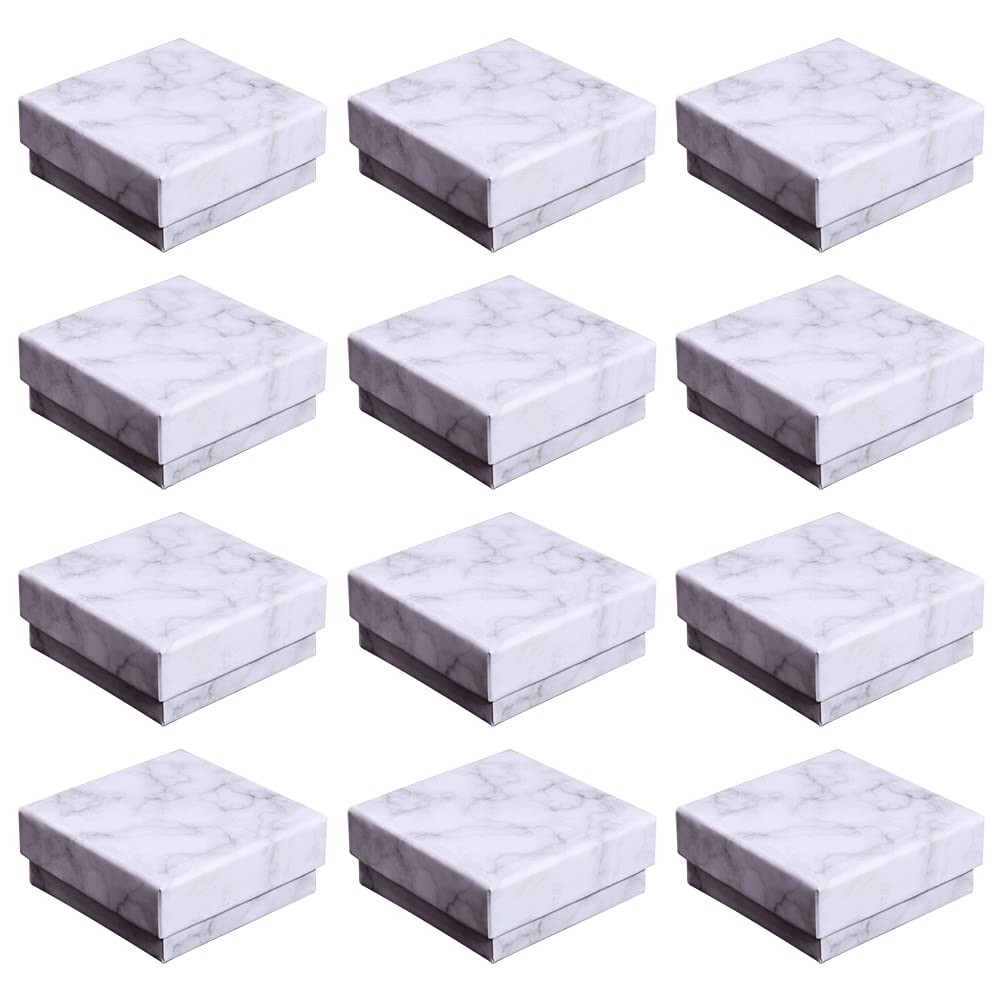 LUOZZY 18-Piece Marble Jewelry Storage Box Set - Durable Organizer for Rings, Necklaces & Accessories - Elegant Fashion Gift Box for Women - Perfect for Home, Office & Travel Use