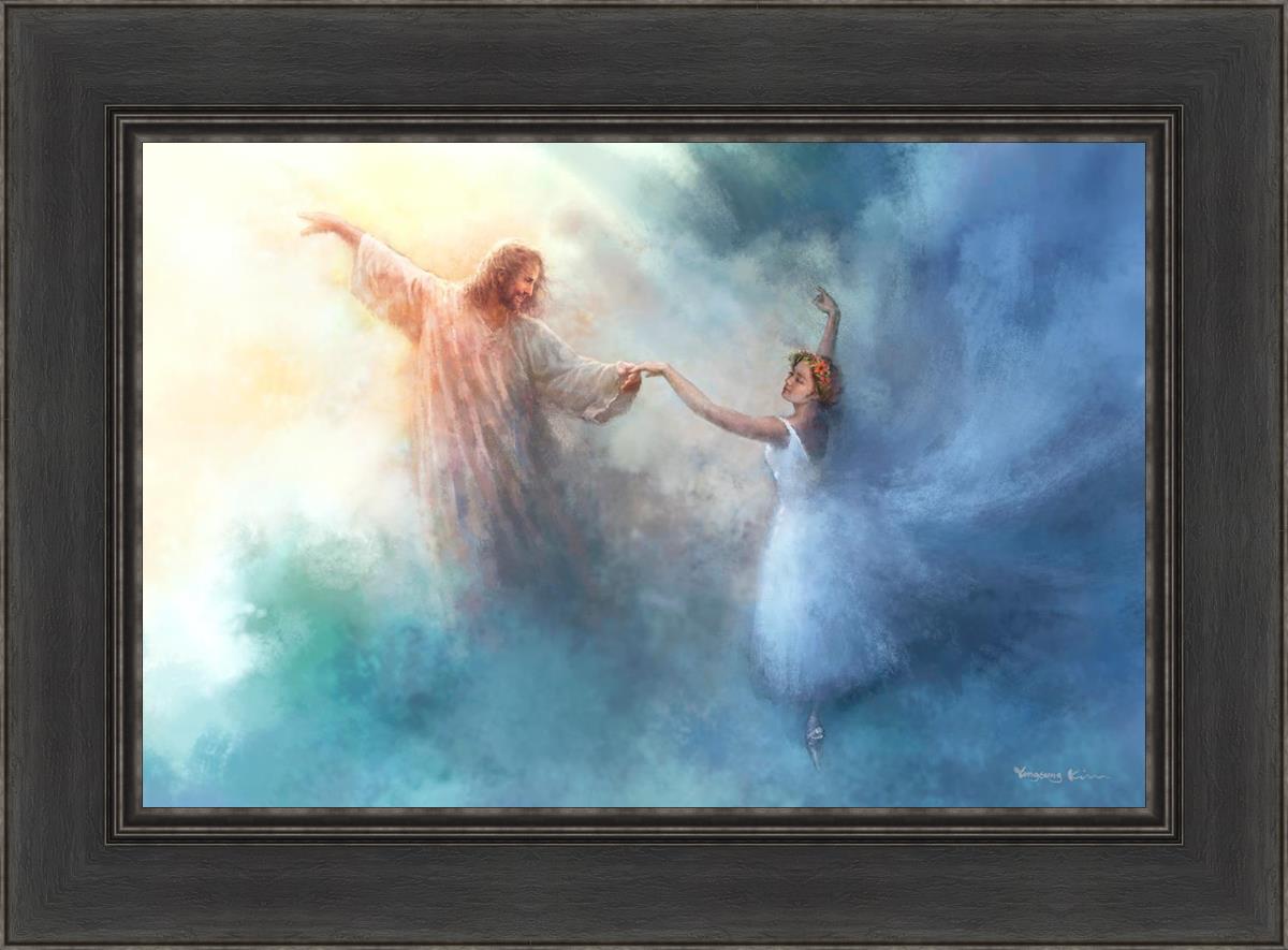 A Pas De Deux By Yongsung Kim - Ballet Dance Art Print - Elegant Wall Decor for Home, Office & Dance Studios