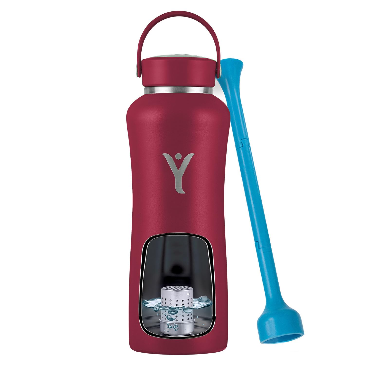 DYLN Alkaline Water Bottle - Portable Hydrogen Water Generator with 9.5 pH Alkaline Water | Vacuum Insulated Stainless Steel Bottle Keeps Drinks Cold 24 Hours | Perfect for Gym, Hiking & Daily Hydration