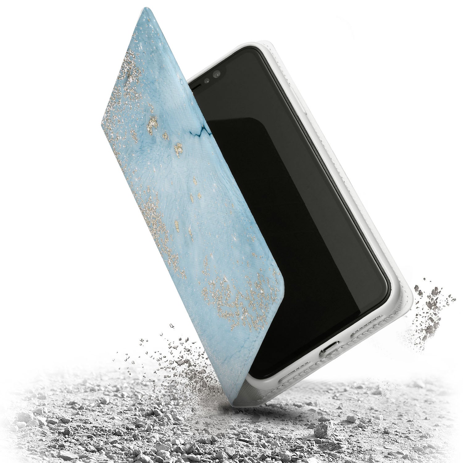 Premium Marble Gold iPhone Wallet Case - Slim & Stylish Card Holder for iPhone 12/13/Pro/Max | Perfect for Everyday Use, Travel & Business Meetings