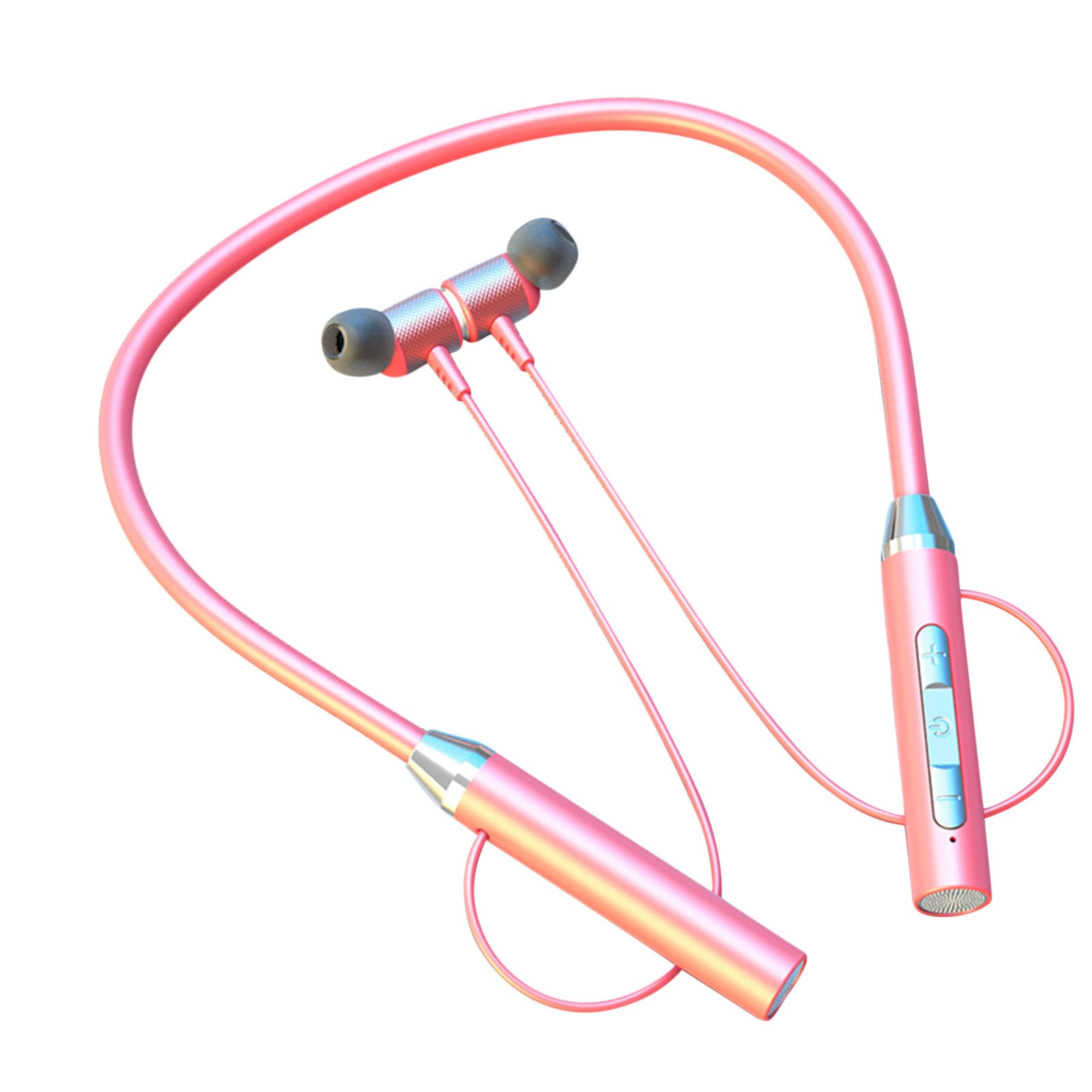 FVUNKC Waterproof Bluetooth 5.0 Wireless Sports Headphones with Noise Cancellation - Neckband Headset for Running, Gym Workouts & Outdoor Activities