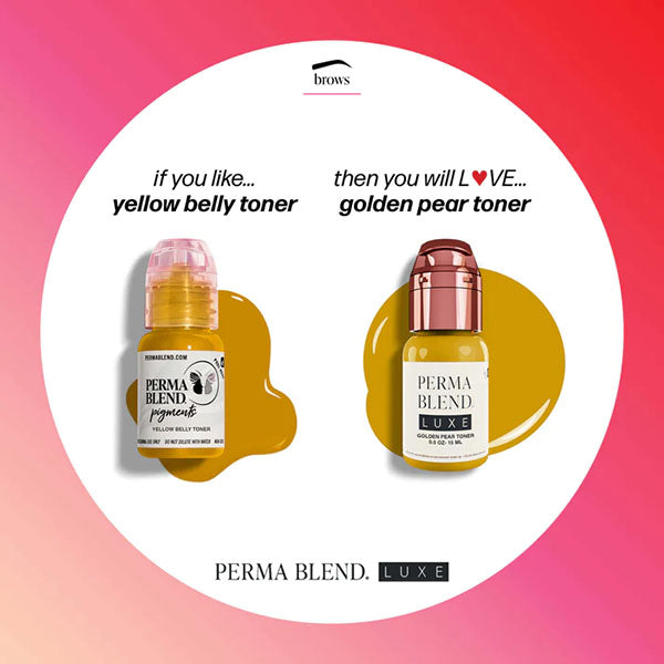 Perma Blend Luxe Golden Pear Toner Pigment - Professional Tattoo Ink for Vibrant, Long-Lasting Color - Perfect for Tattoo Artists & Permanent Makeup