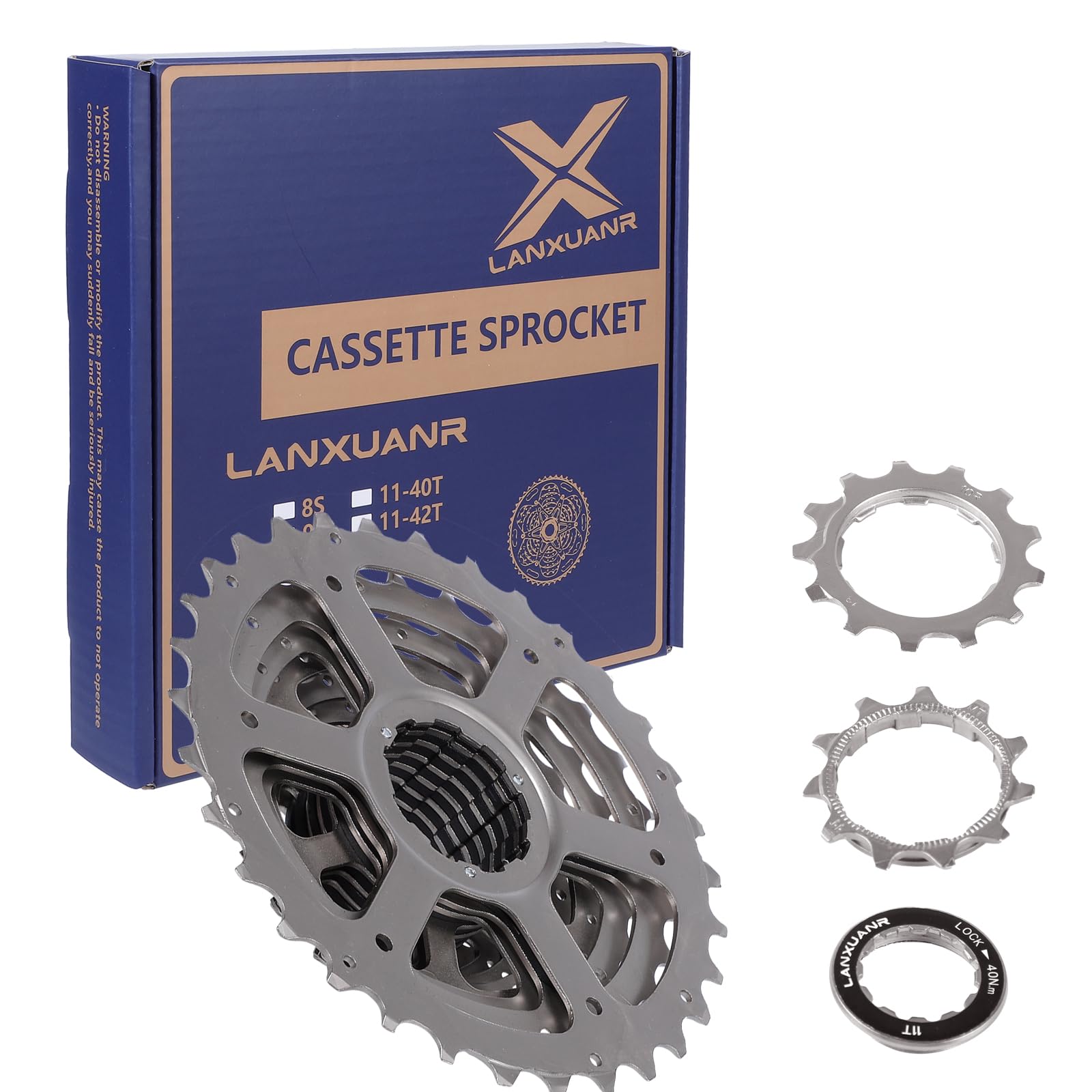 9-Speed Bicycle Cassette Sprocket - Lightweight MTB & Road Bike Gear Set for Smooth Shifting | Perfect for Mountain Biking, Commuting & Road Cycling