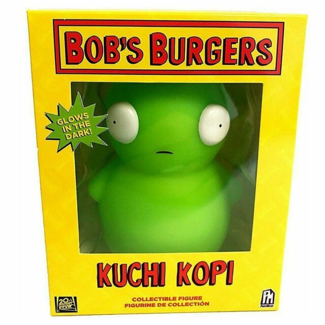 Bob's Burgers Kuchi Kopi Glow in The Dark Collectible Action Figure - Perfect for TV Show Fans, Night Light Decor & Anime Collectors