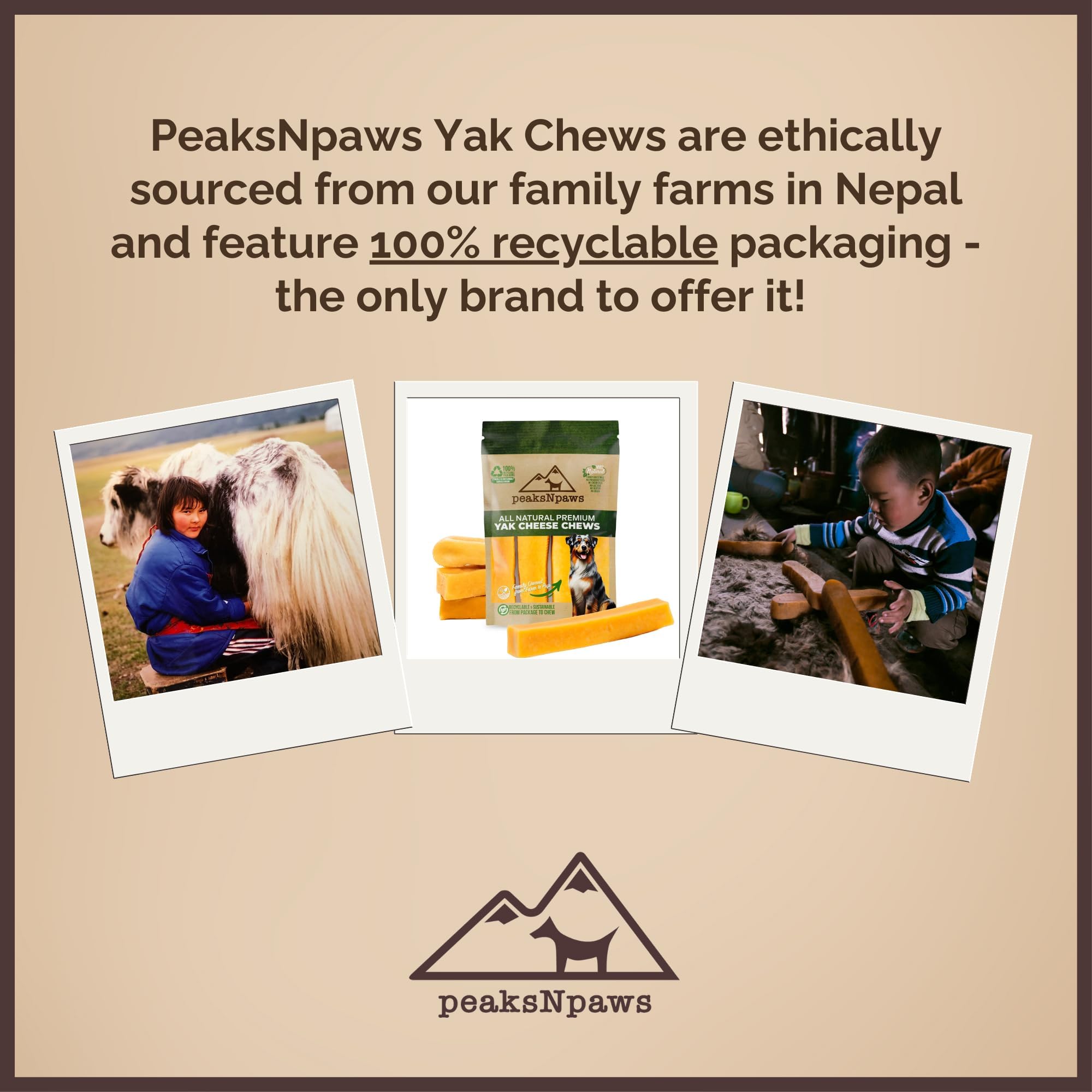 Premium Yak Cheese Dog Treats - Natural Himalayan Yak Chews for Dogs - Grain Free, Lactose Free, Easily Digestible - 100% Eco-Friendly Packaging (5 Lb Bag) - Perfect for Training, Chewing & Dental Health