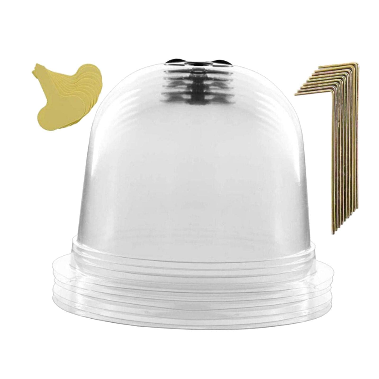 Baoblaze Reusable Garden Cloche - Breathable Plant Protection Cover for Freeze, Frost & Cold Weather - Ideal for Tomatoes, Fruits, Flowers & Greenhouse Plants - Includes Plant Labels for Easy Identification - Perfect for Winter Gardening & Seedling Protection