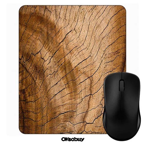 Wood Texture Mouse Pad with Non-Slip Rubber Backing - Custom European City Landscape Design for Gaming & Office Use | Perfect for PC, Laptop & Workstation Setup