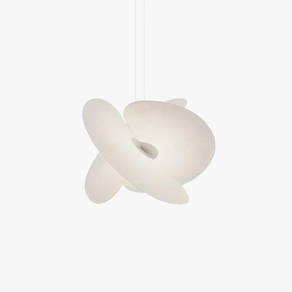 Modern White Silk Fabric Pendant Light - Elegant Dining Room & Bedroom Ceiling Lighting Fixture for Home Decor