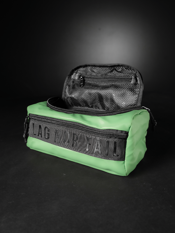 Momentum 2.5L Waterproof Toiletry Bag for Travel - Green | Compact Cosmetic Organizer for Toiletries, Makeup & Shampoo | Perfect for Camping, Gym & Weekend Getaways