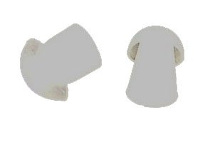 Premium Replacement Ear Tips for Acoustic Tube Headsets - Noise Isolating Soft Silicone Earbud Cushions - Perfect for Call Centers, Aviation, Security & Industrial Use