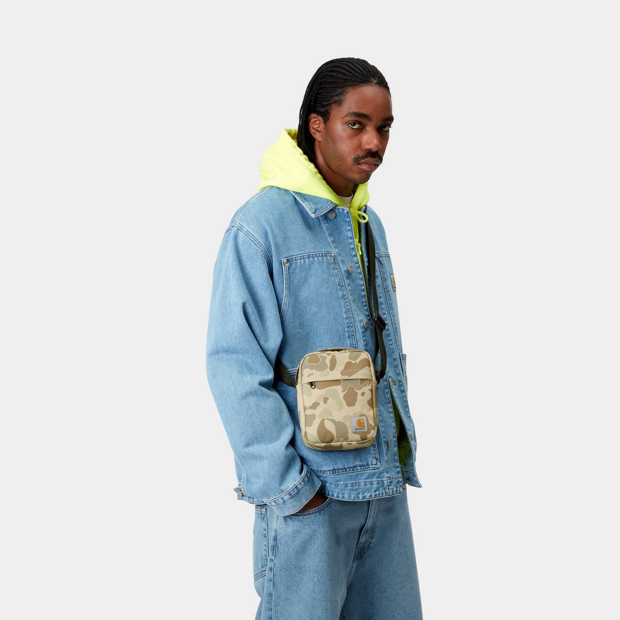 Jake Shoulder Pouch - Desert Duck Camo Crossbody Bag for Men | Outdoor Hunting, Hiking & Travel Accessories