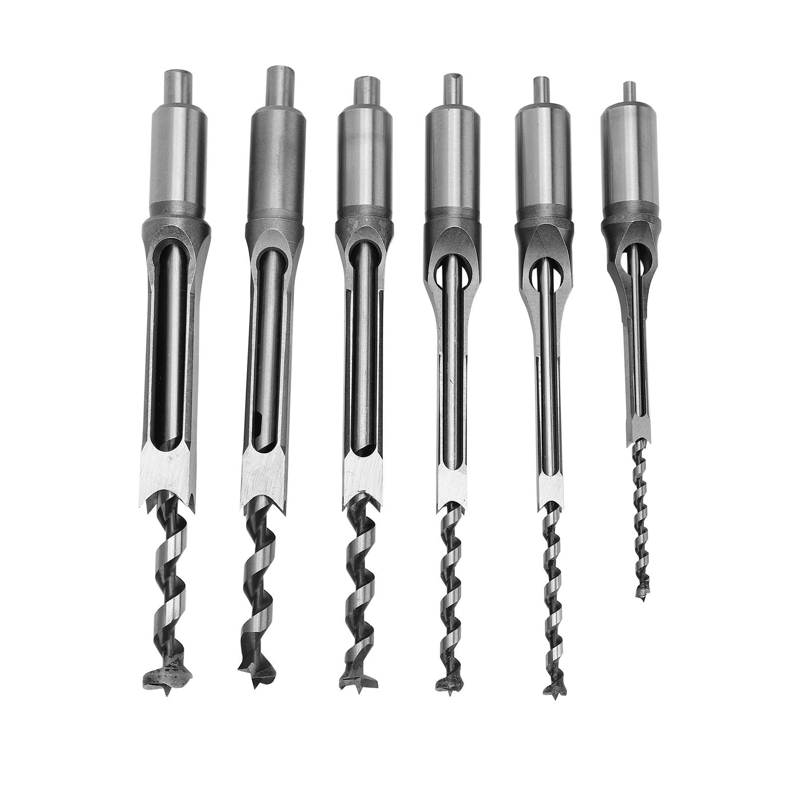 Faceuer Mortise Chisel Drill Bit Set - Premium Woodworking Square Driver Bits for Carpentry, DIY Projects & Home Renovation - Perfect for Furniture Making, Cabinet Installation, and Decorative Wood Crafts
