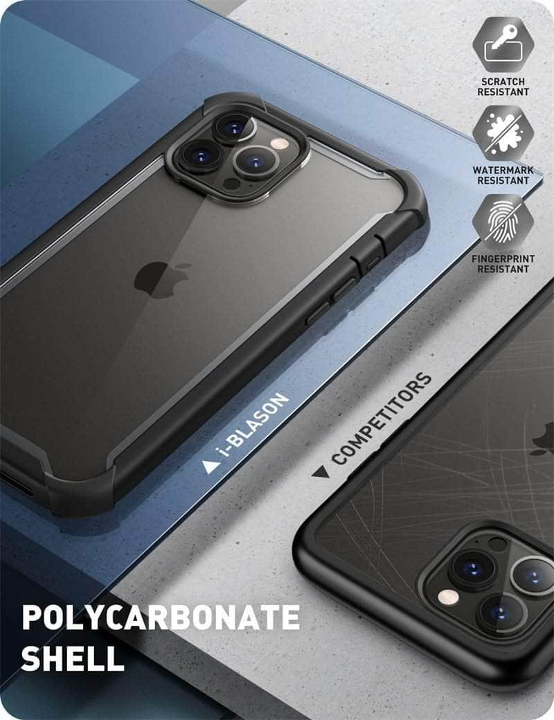 iPhone 13 Pro Case - BLASON Ares Dual Layer Rugged Clear Bumper with Military Drop Protection | Perfect for Outdoor Activities, Travel & Daily Use