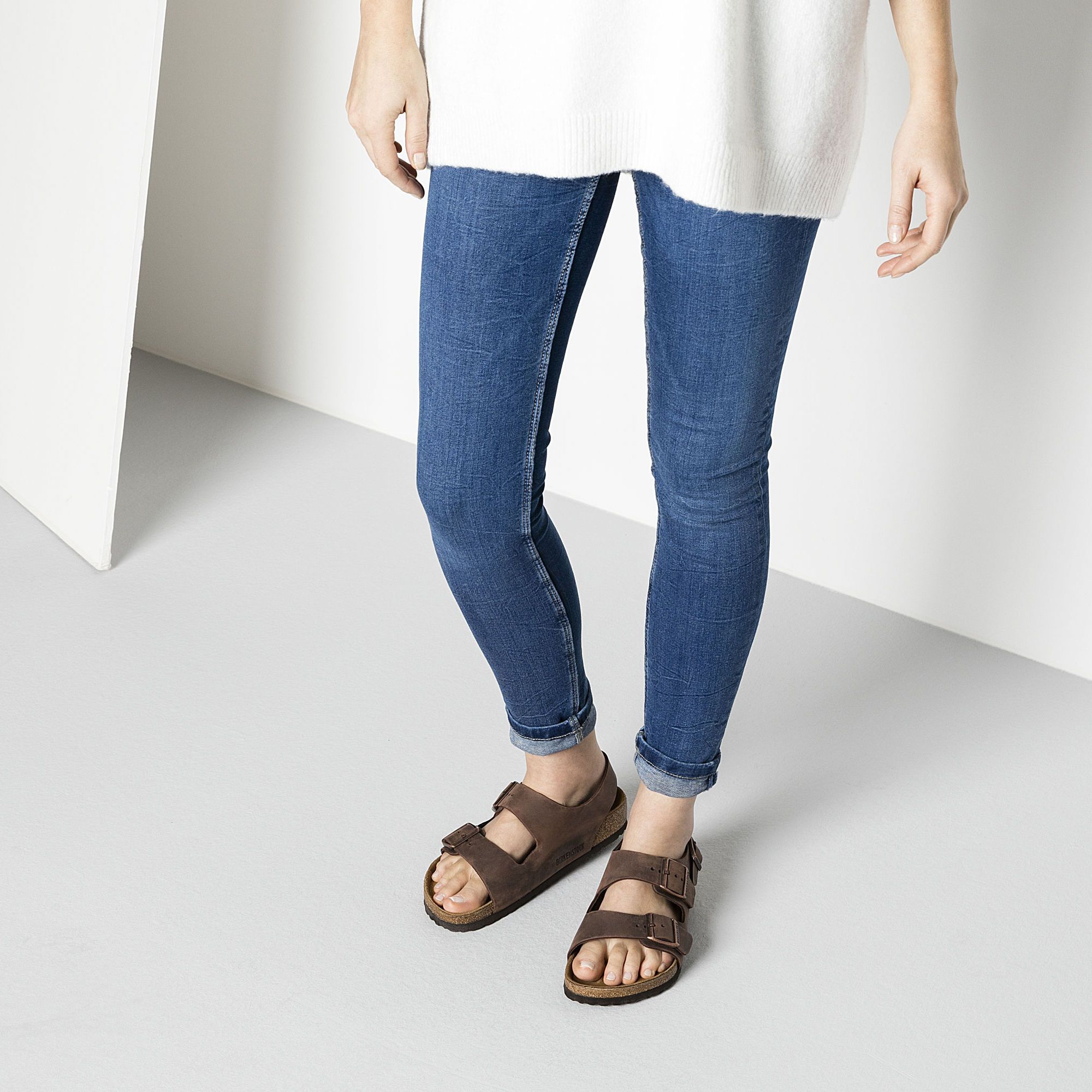 BIRKENSTOCK MILANO HABANA OILED LEATHER SANDALS - Unisex Comfort Footwear for Men & Women | Perfect for Summer, Beach, and Casual Outings