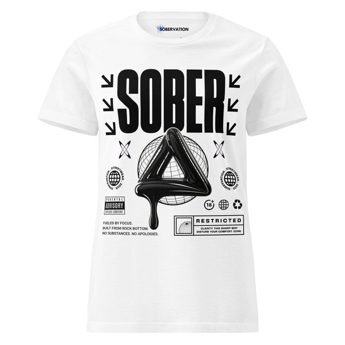 Sober Black Label Women's Essential T-Shirt - Soft Cotton Basic Tee for Casual Wear & Everyday Outfits