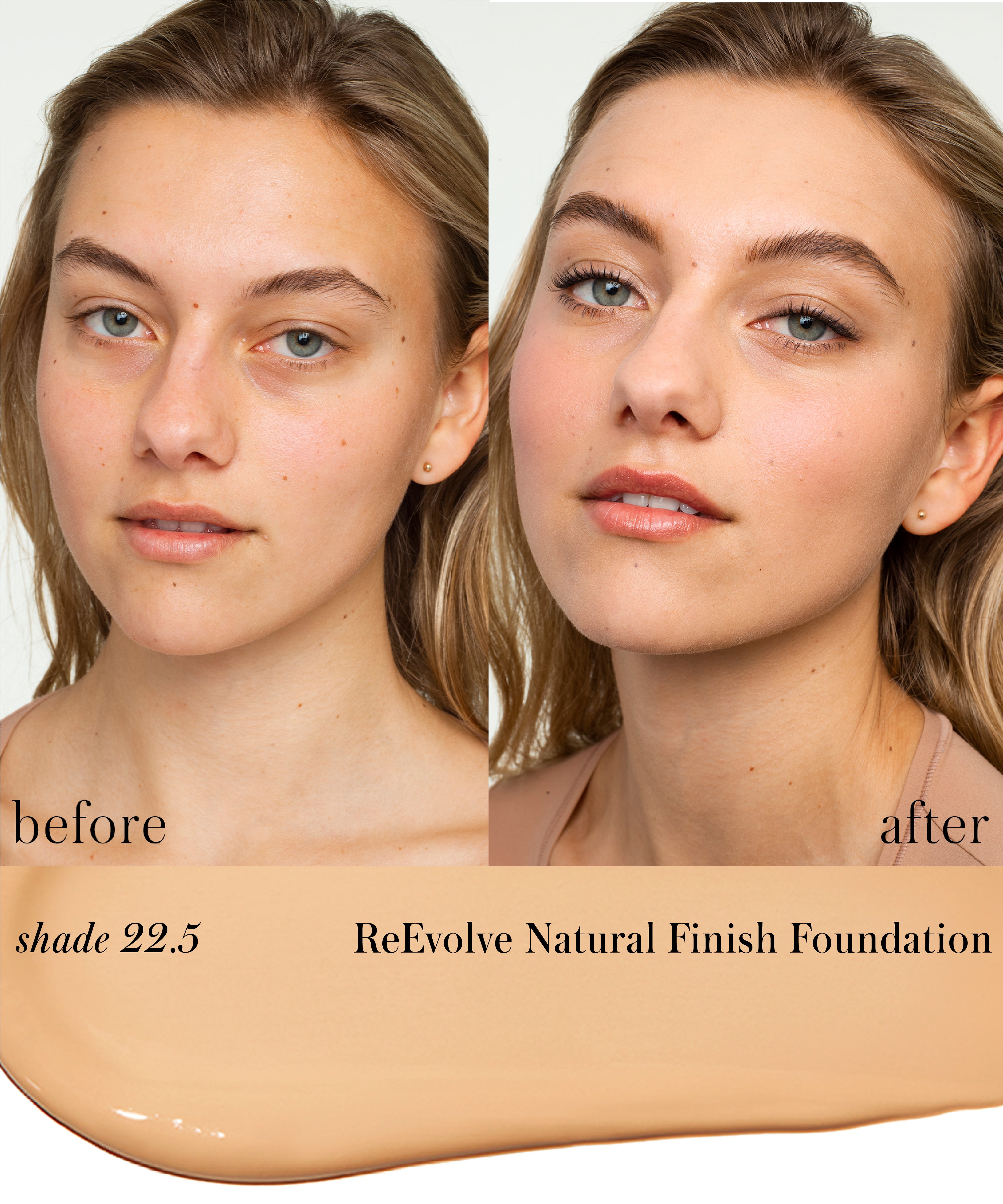 ReEvolve Natural Finish Liquid Foundation - Lightweight, Buildable Coverage for Flawless Skin | Perfect for Everyday Wear & Special Occasions