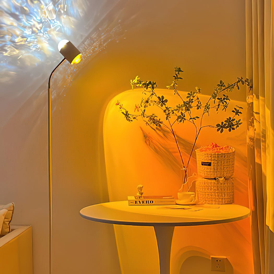 Romantic Ambient Floor Lamp - Dimmable LED Standing Light for Bedroom, Living Room, Home Decor - Perfect for Reading, Relaxing & Creating Cozy Atmosphere