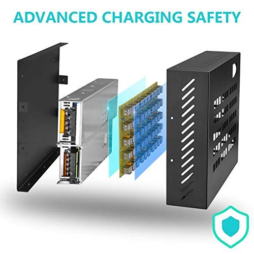 100-Port USB Charging Station - Multi-Port USB Wall Charger & Desktop Power Adapter for Phones & Tablets | Fast Charging, Non-Interference | Perfect for Hotels, Schools, Offices & Shopping Malls