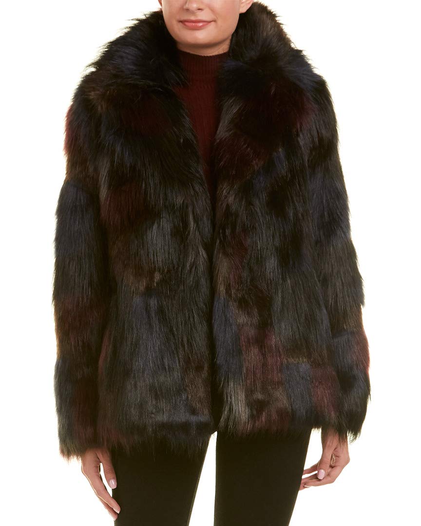 Rachel Roy Women's Faux Fur Coat Winter Jacket - Warm Long Plush Coat for Women, Perfect for Cold Weather, Parties, and Outdoor Activities