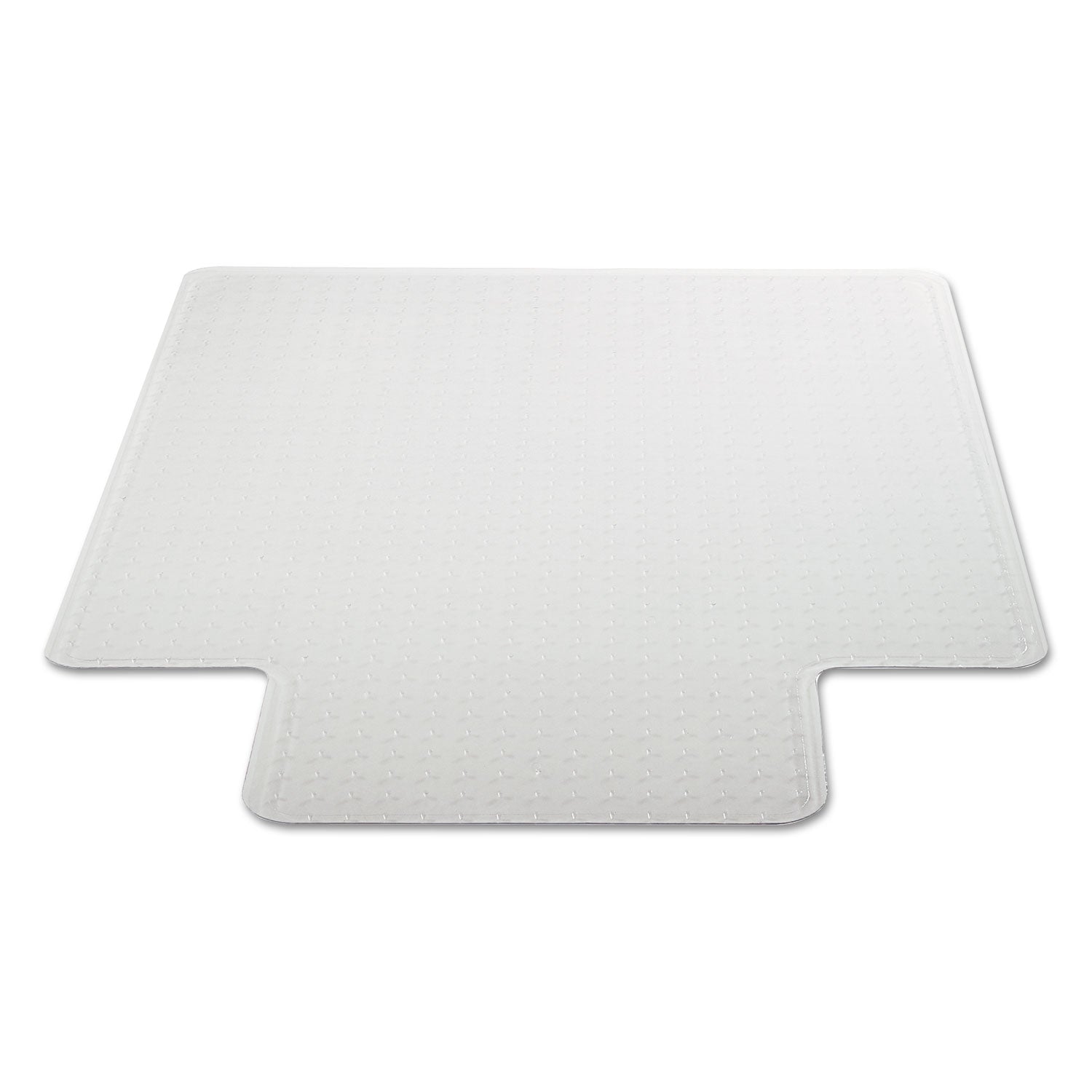 Alera® Clear Studded Chair Mat for Flat Pile Carpet - 45