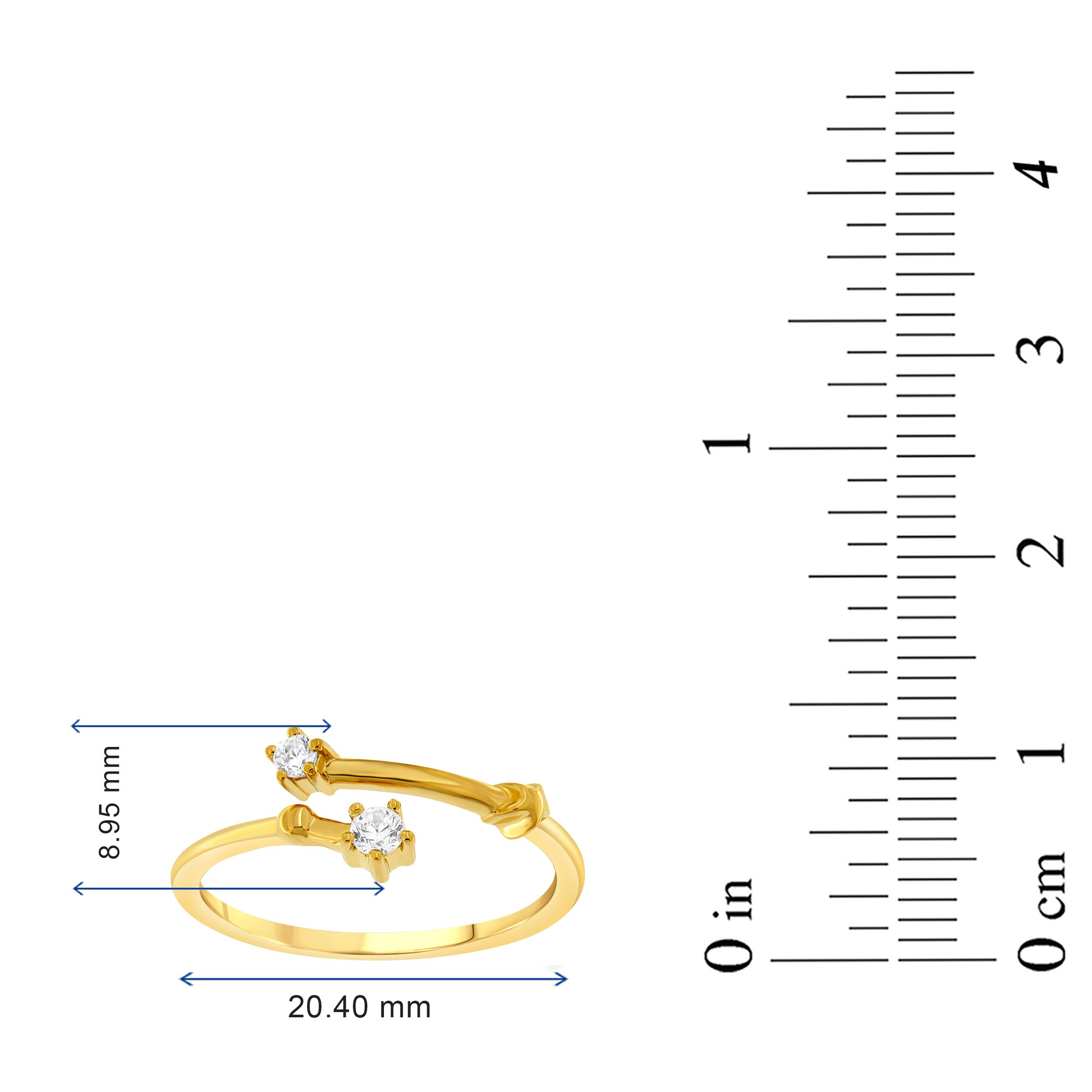 NATALIA DRAKE 1/10 Carat Diamond Celestial Star Zodiac Ring for Women - 925 Sterling Silver, H-I Color, I1-I2 Clarity - Perfect for Horoscope Lovers & Astrology Gifts