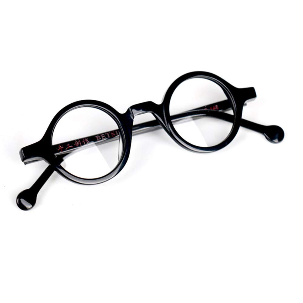 Vintage Round Acetate Eyeglass Frames - Handmade Full Rim Glasses - RX Ready - Classic Retro Style for Men & Women - Perfect for Reading, Fashion, and Everyday Wear