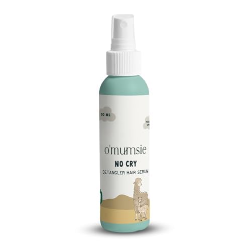 O'mumsie Kids Detangling Hair Serum for Curly & Frizzy Hair - Moisturizing Treatment with Neroli & Grapeseed Oil (50ml) | Gentle Formula for Soft, Smooth Hair | Perfect for Daily Hair Care & Styling