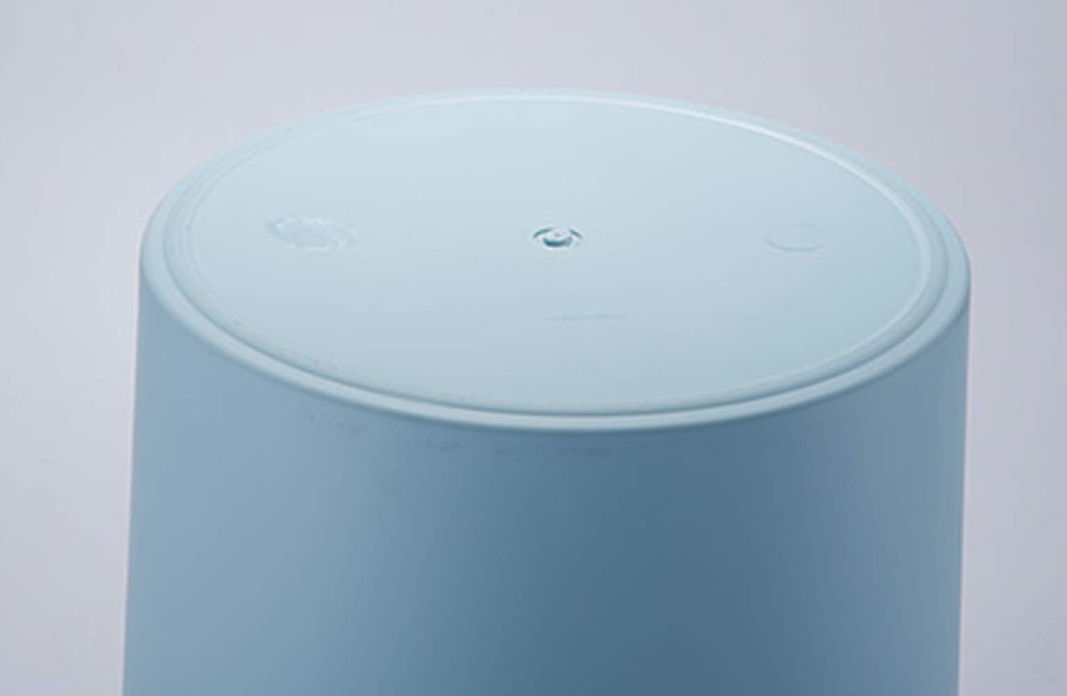 Hflove 12L Plastic Trash Can for Kitchen & Living Room - Durable Waste Bin with Lid, Blue - Perfect for Home, Office, and Bathroom Use