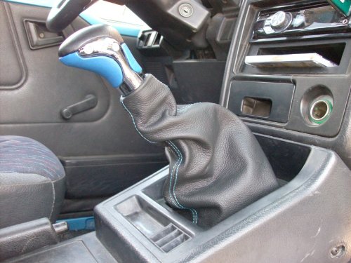 Premium Italian Leather Shift Boot for Geo Tracker 1994-1998 | Custom Fit | Black Leather with Black Stitching | Perfect for Car Restoration & Interior Upgrades