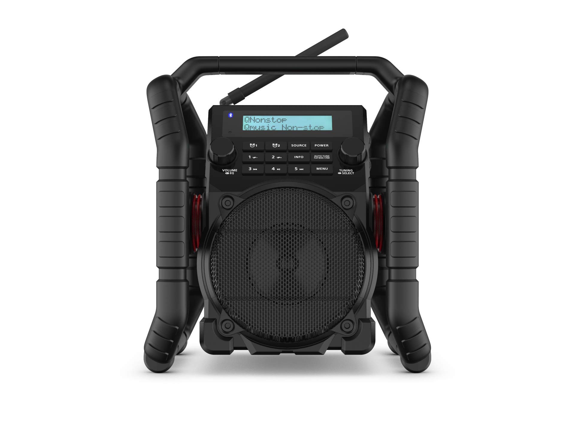 PerfectPro UBOX500R Heavy-Duty Construction Site Radio with DAB+/FM/Bluetooth®/AUX/USB - Shockproof, Battery Charging & Weatherproof - Ideal for Job Sites, Outdoor Work & Camping