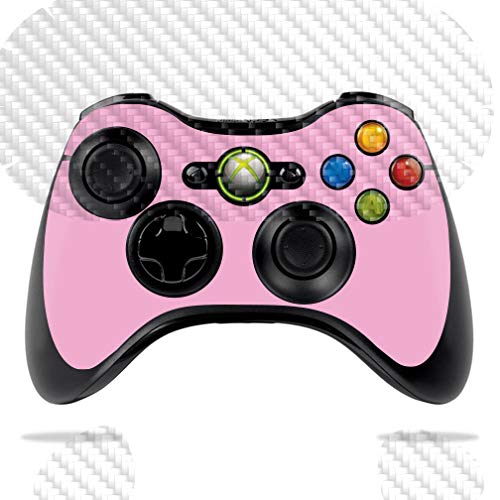 Premium Carbon Fiber Skin for Microsoft Xbox 360 Controller - Pink | Protective & Durable Textured Cover | Easy to Apply & Remove | Made in USA | Perfect for Gaming, Customization & Protection