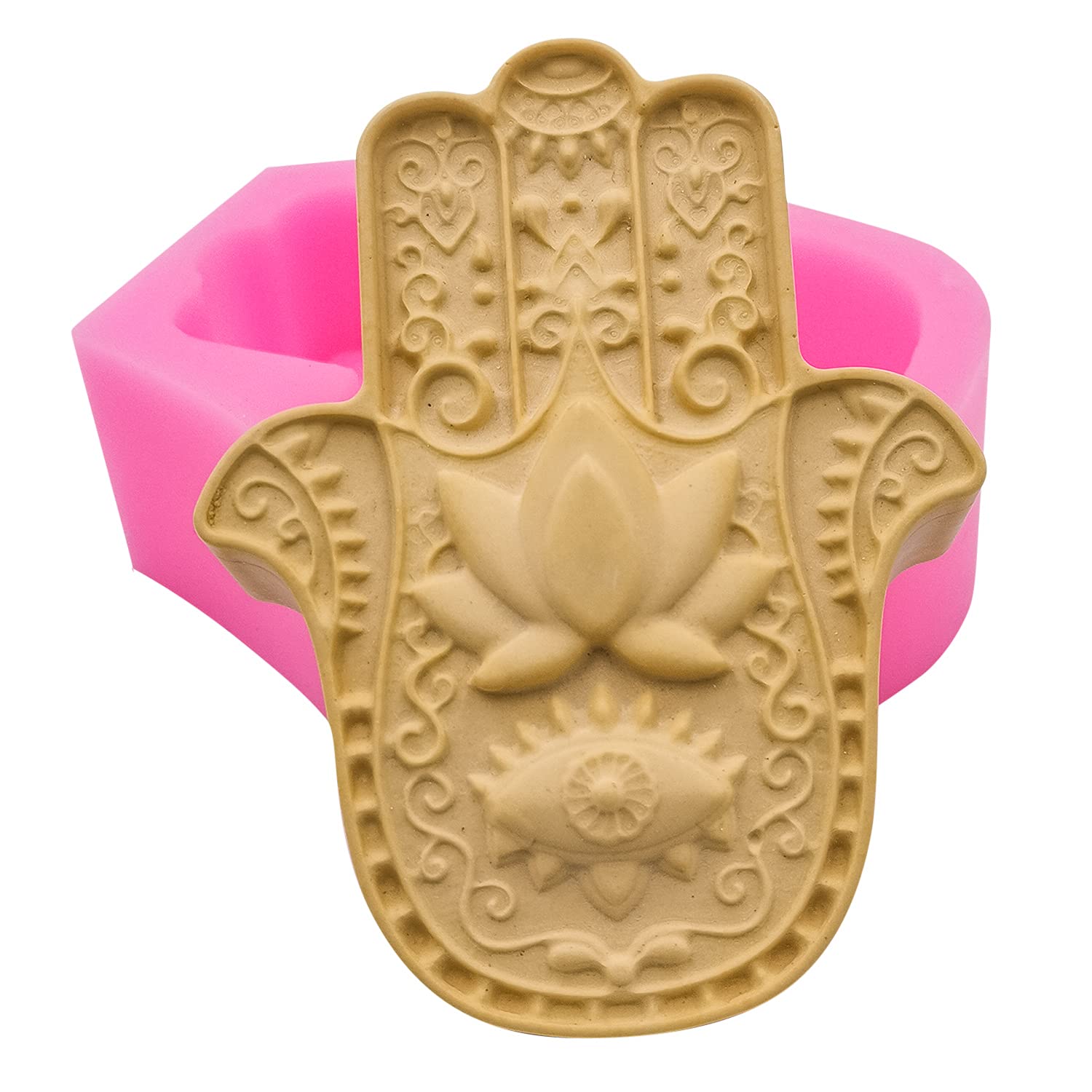 Hand of Fatima Silicone Mold - Candle Making, Soap Crafting & Resin Art DIY Supplies - Perfect for Home Decor, Gifts & Spiritual Crafts