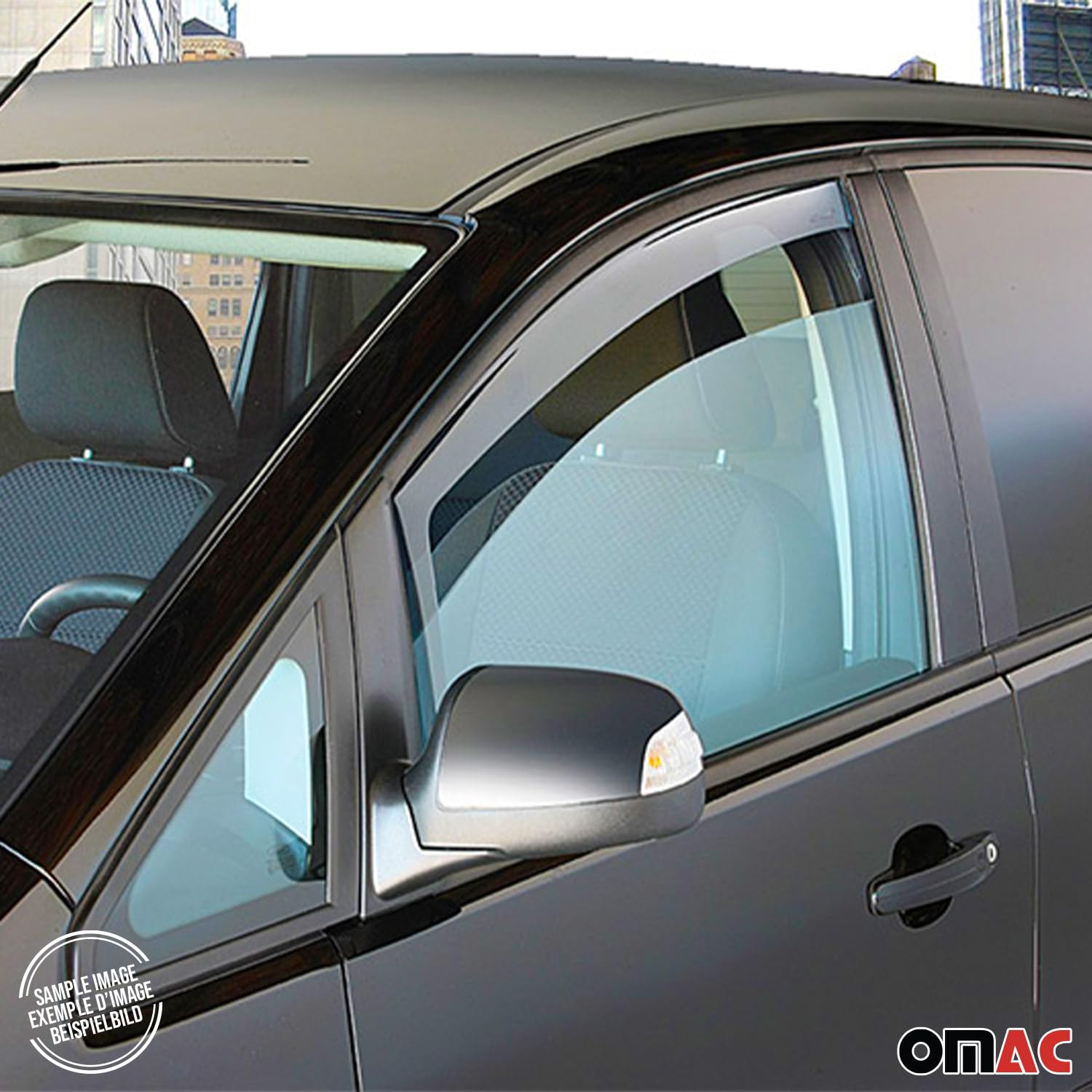 OMAC Bug Shield Deflector & Window Visor for Mercedes Sprinter W907 W910 (2019-2025) - Perfect for Road Trips & Outdoor Adventures