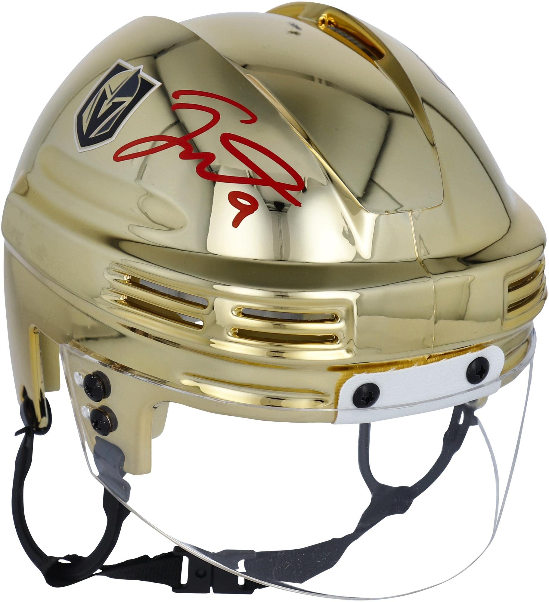 Jack Eichel Vegas Golden Knights Autographed NHL Mini Helmet - Signed Collectible Hockey Memorabilia for Fans, Display, and Gifting