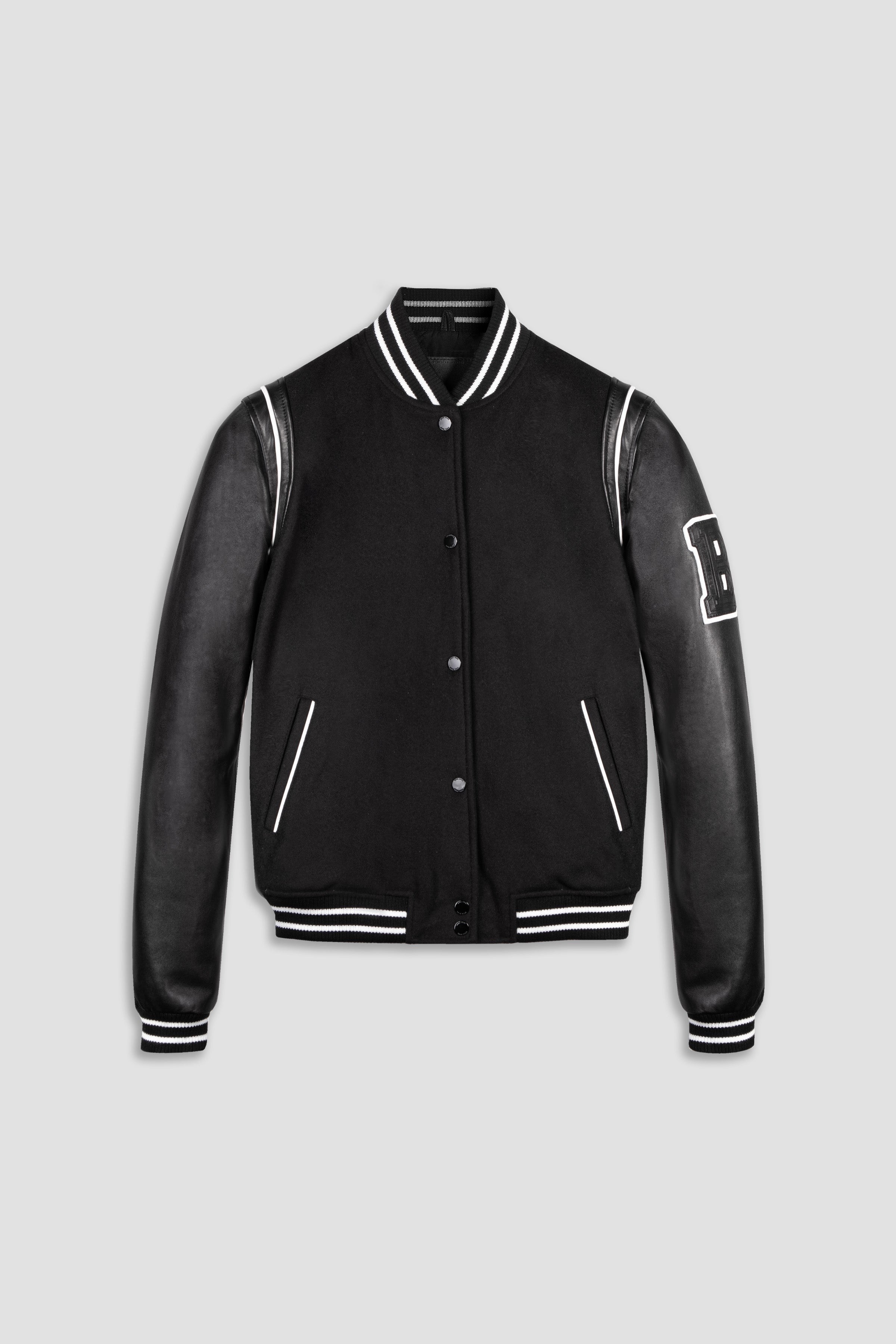 BODA Varsity Jacket for Women - Stylish Letterman Jacket with Ribbed Collar & Cuffs | Perfect for School Spirit, Casual Outfits & Fall Fashion