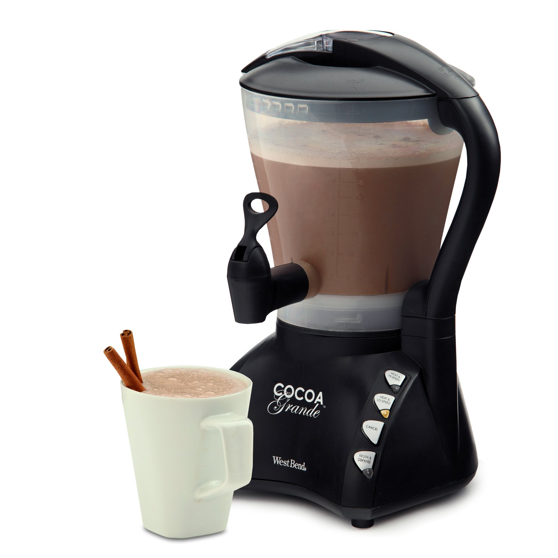 West Bend CL400BG Cocoa Grande 60-Ounce Drink Maker with Removable Container - Perfect for Hot Chocolate, Coffee & Smoothies at Home or Office