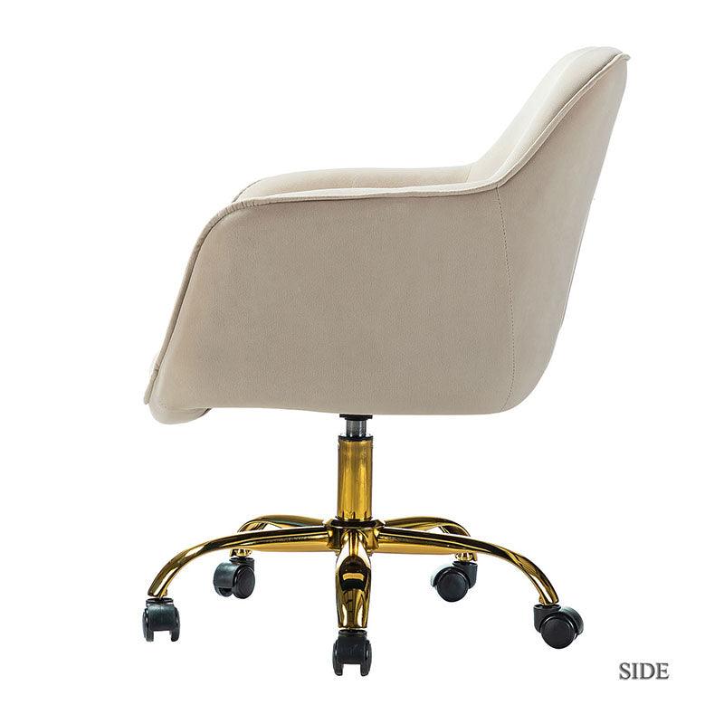 Premium Jovida Velvet Tufted Office Chair - Ergonomic Executive Desk Chair with Adjustable Height for Home & Office Workspaces - Perfect for Work, Study, and Gaming
