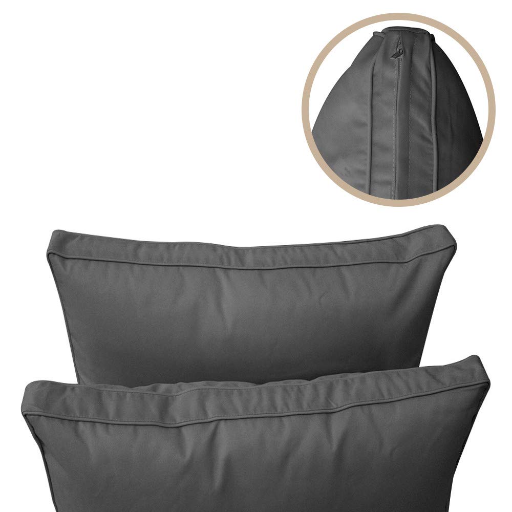 5PC Pipe Outdoor Daybed Mattress Cushion Set with Bolster Pillows - Crib Size AD003 | Perfect for Patio, Poolside, and Garden Lounging