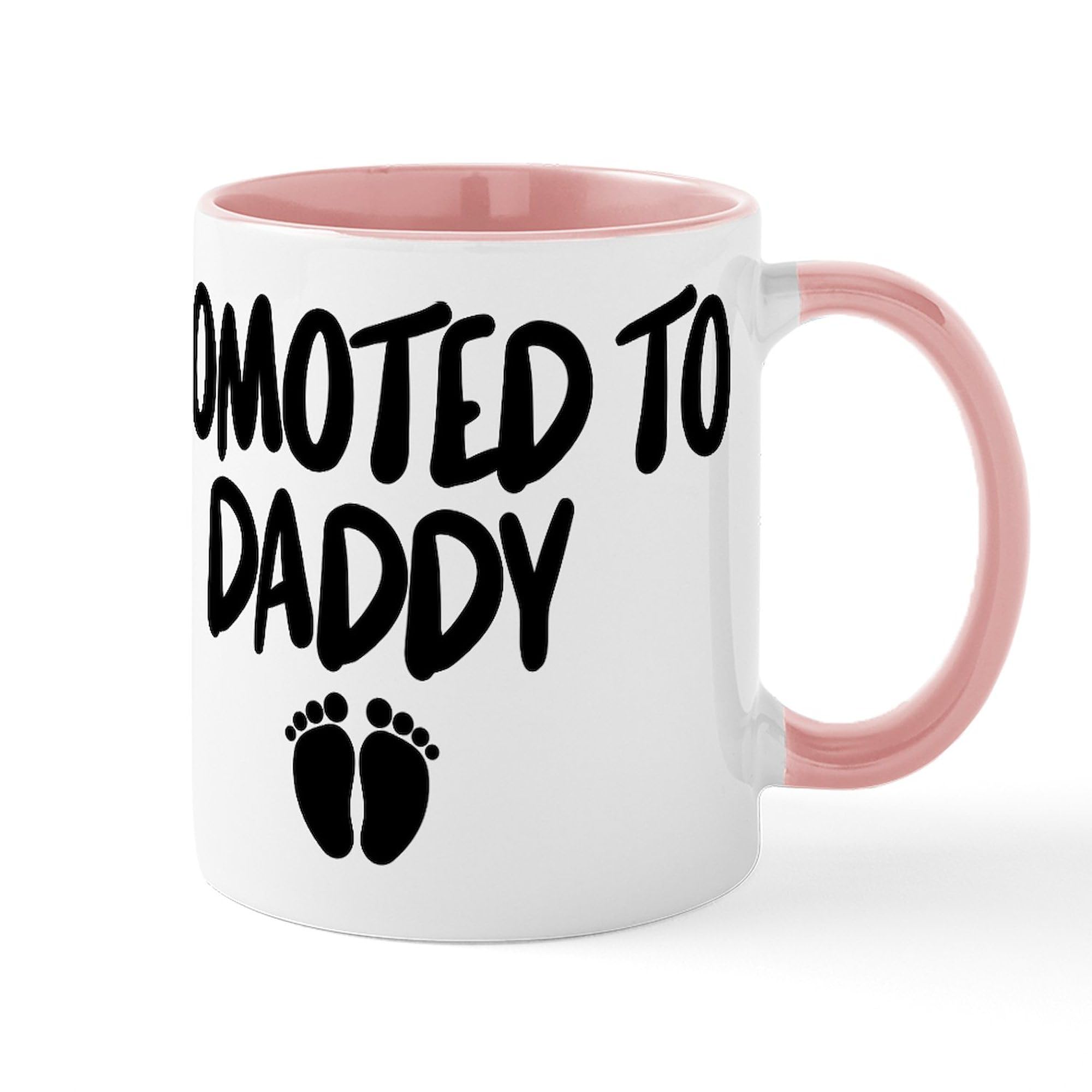 Promoted To Daddy 11 oz Ceramic Coffee Mug - Funny New Dad Gift for Office, Home & Father's Day - Perfect for Coffee, Tea & Hot Drinks