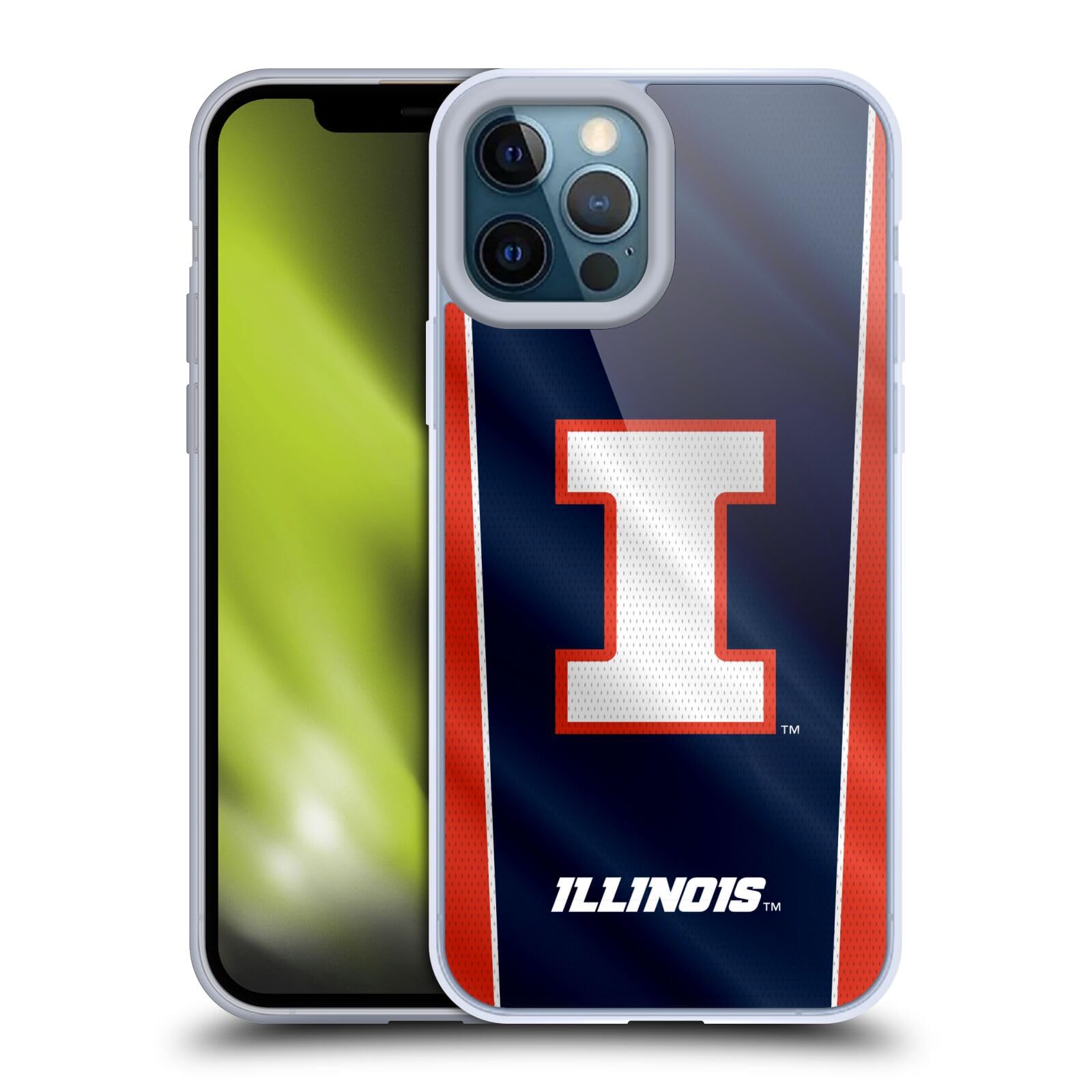 Officially Licensed University of Illinois iPhone 12 Pro Max Case - U of I Banner Soft Gel Phone Cover for Apple iPhone 12 Pro Max - Perfect for Students, Alumni & Fans (Campus, Game Day, School Spirit)
