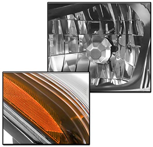 Black Replacement Headlights with 6