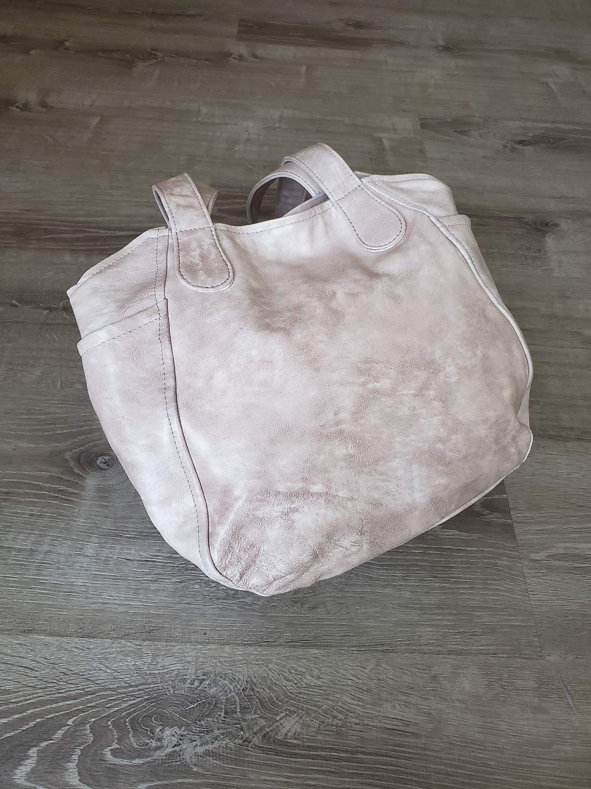 Fgalaze Pink Wash Leather Hobo Bag - Stylish Everyday Shoulder Tote Handbag for Women | Perfect for Work, Shopping & Casual Outings